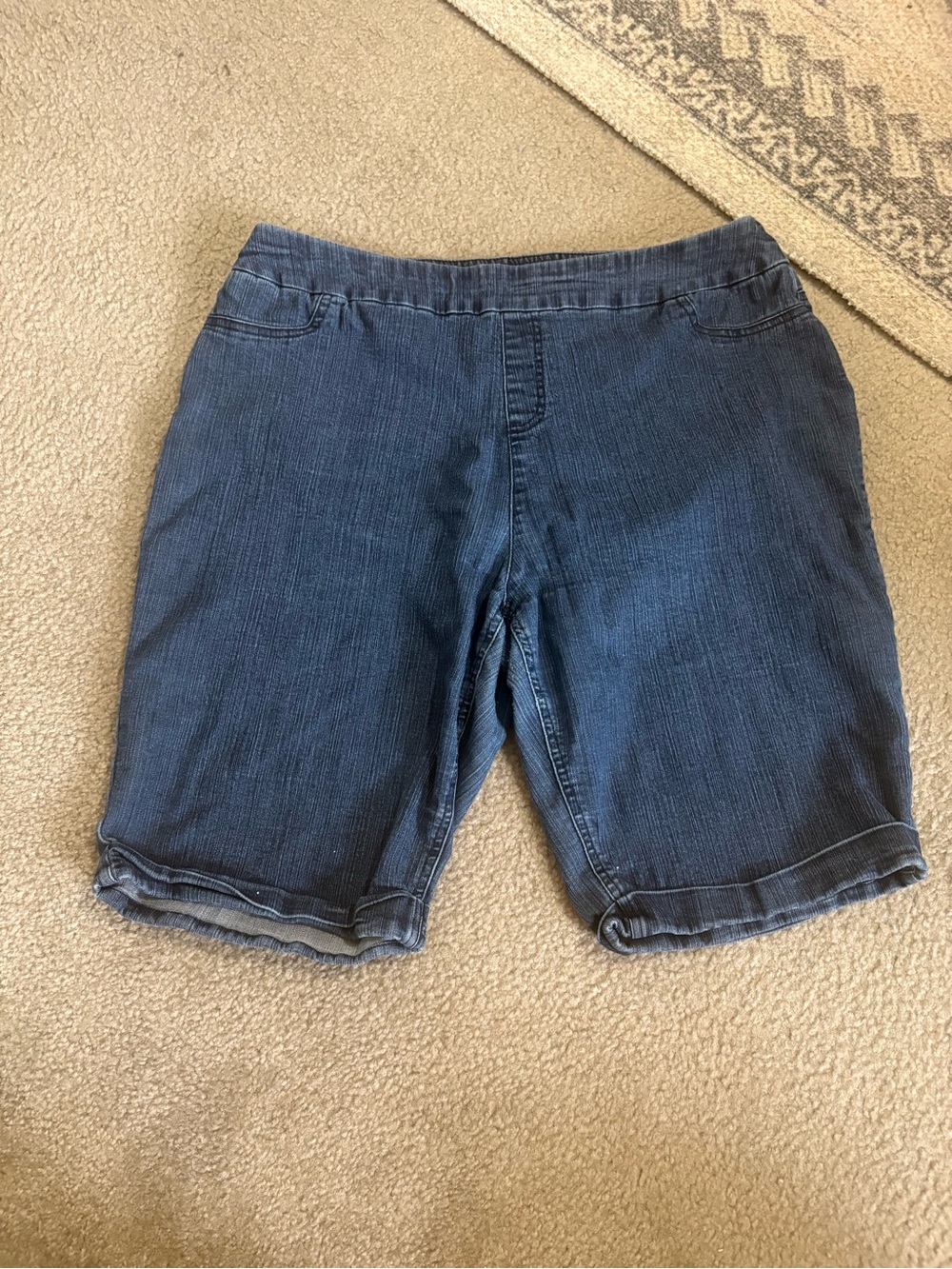 Soft Surroundings Indigo Pull-On Denim Shorts